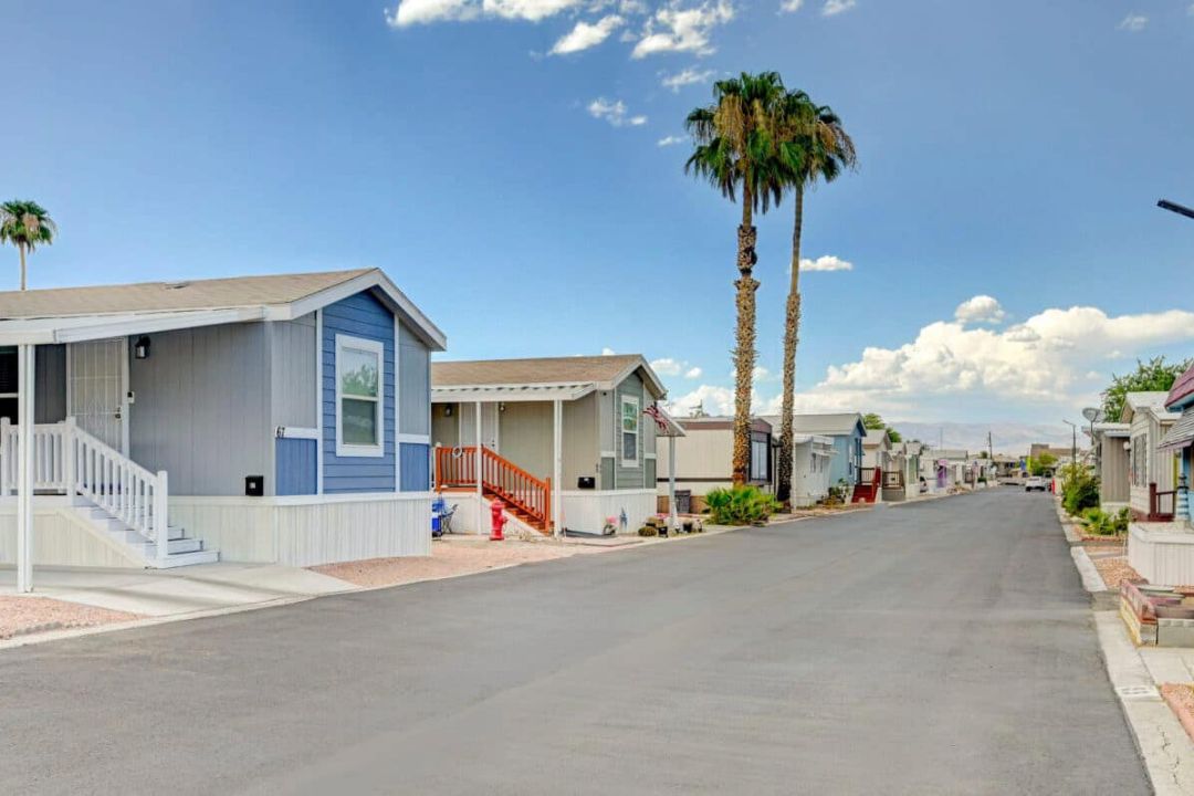 Manufactured homes at Sandhill Valley in Las Vegas, NV